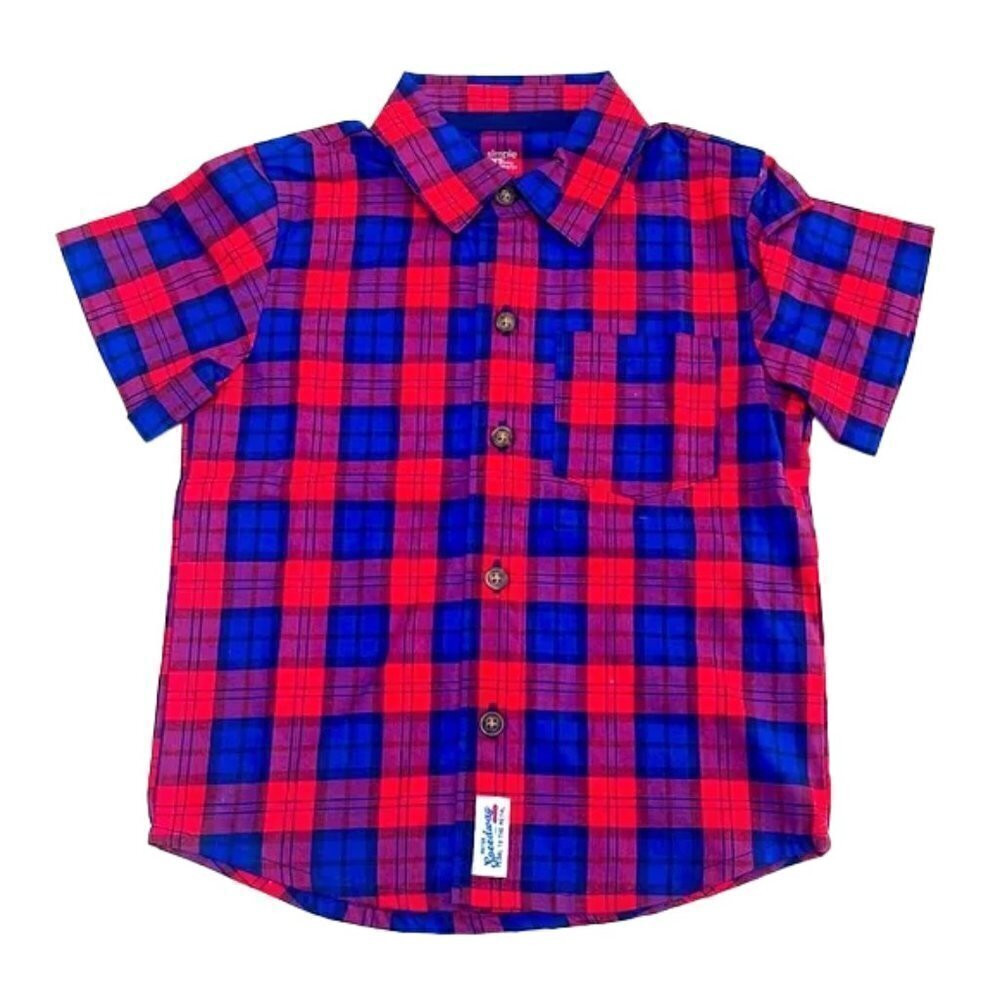 ❤️ 🆕 SIMPLE JOYS Kids Plad Shirt Size 2T